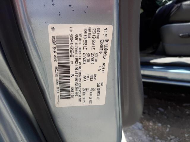 2D4GP44L45R537430 - 2005 DODGE GRAND CARA BLUE photo 10