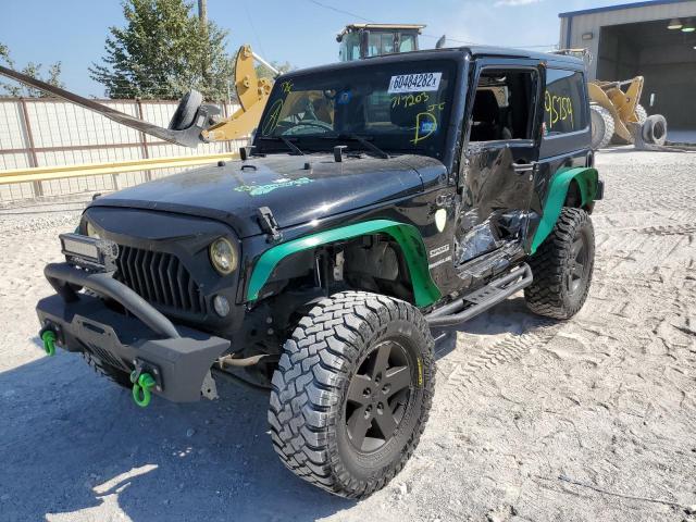 1C4AJWAG4FL717203 - 2015 JEEP WRANGLER S BLACK photo 2