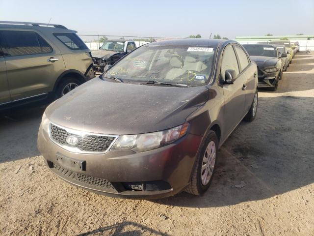 KNAFU4A2XD5717310 - 2013 KIA FORTE EX GRAY photo 2