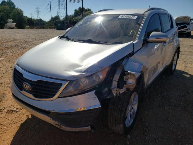 KNDPB3A25C7289074 - 2012 KIA SPORTAGE B SILVER photo 2