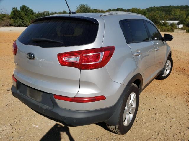 KNDPB3A25C7289074 - 2012 KIA SPORTAGE B SILVER photo 4