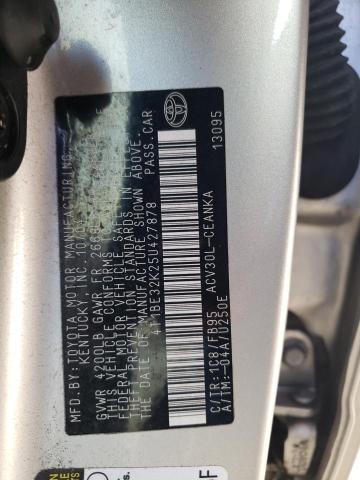 4T1BE32K25U427878 - 2005 TOYOTA CAMRY LE SILVER photo 10
