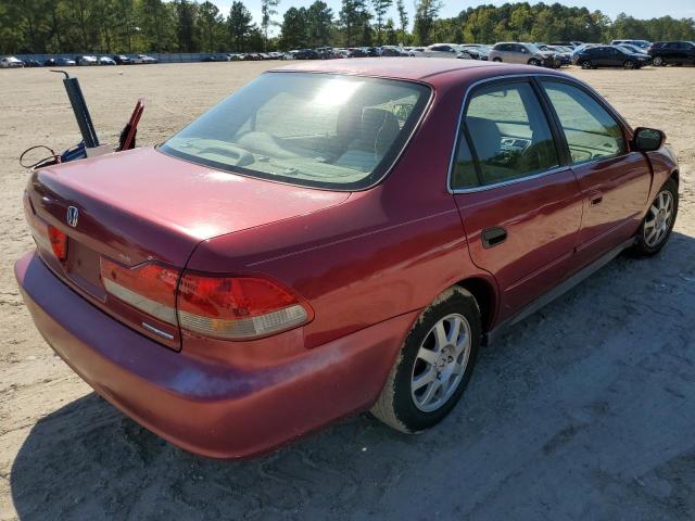 1HGCG56752A154518 - 2002 HONDA ACCORD SE RED photo 4