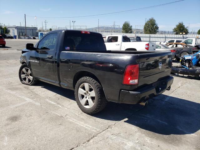 3C6JD6AT4CG117804 - 2012 DODGE RAM 1500 S BLACK photo 3