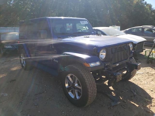 1C4HJXEN6JW251052 - 2018 JEEP WRANGLER U BLUE photo 1