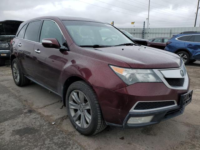 2HNYD2H69CH508490 - 2012 ACURA MDX ADVANC MAROON photo 1