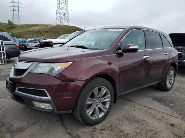 2HNYD2H69CH508490 - 2012 ACURA MDX ADVANC MAROON photo 2