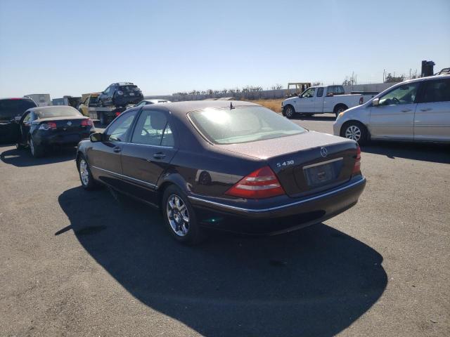 WDBNG70J1YA006090 - 2000 MERCEDES-BENZ S 430 BURGUNDY photo 3