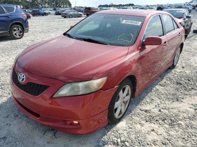 4T1BE46K77U095049 - 2007 TOYOTA CAMRY CE RED photo 2