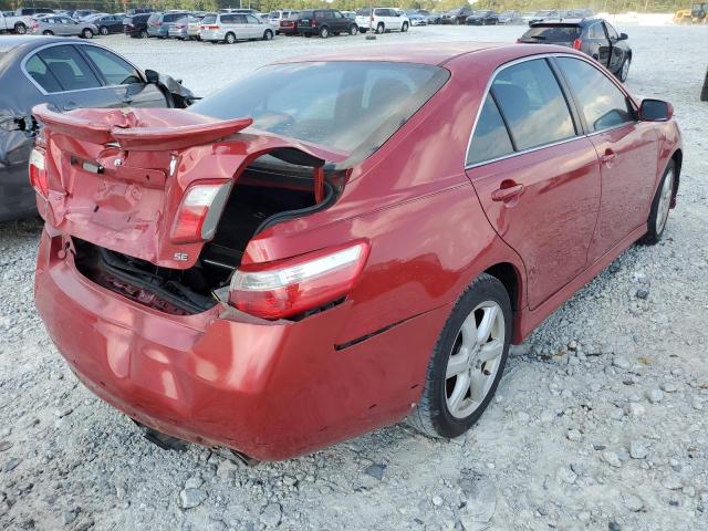 4T1BE46K77U095049 - 2007 TOYOTA CAMRY CE RED photo 4