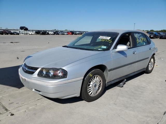 2G1WF55E729378375 - 2002 CHEVROLET IMPALA SILVER photo 2