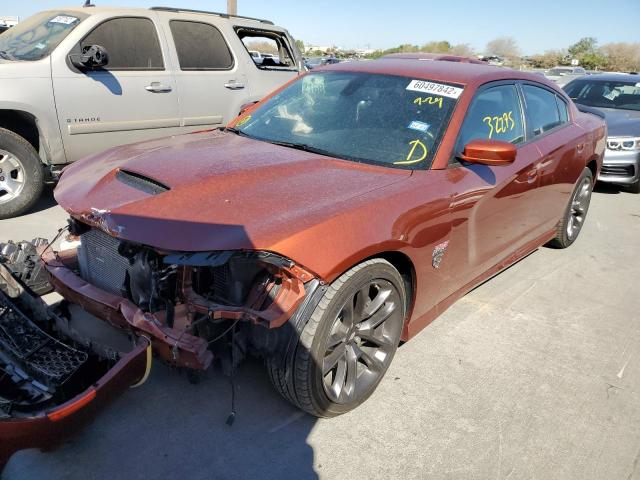 2C3CDXGJ4MH518837 - 2021 DODGE CHARGER SC ORANGE photo 2