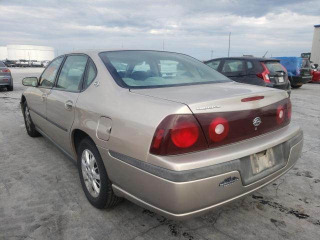 2G1WF52E139110735 - 2003 CHEVROLET IMPALA GOLD photo 3