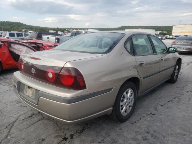 2G1WF52E139110735 - 2003 CHEVROLET IMPALA GOLD photo 4