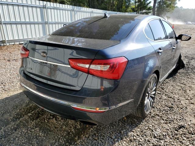 KNALN4D78E5130094 - 2014 KIA CADENZA PR BLUE photo 4