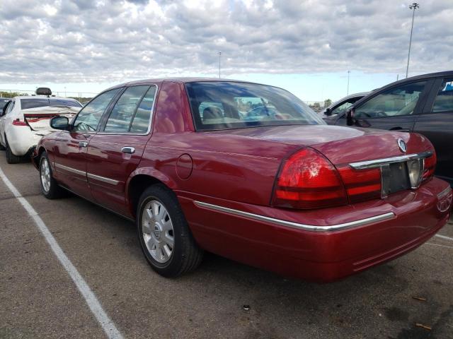 2MEFM74W63X662224 - 2003 MERCURY GRAND MARQ RED photo 3