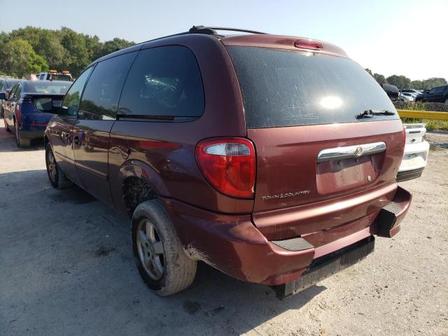 2A4GP44R57R143918 - 2007 CHRYSLER TOWN & COU RED photo 3