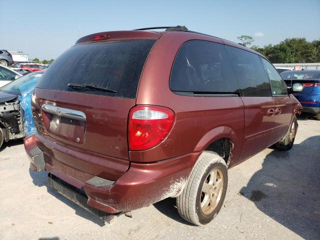 2A4GP44R57R143918 - 2007 CHRYSLER TOWN & COU RED photo 4