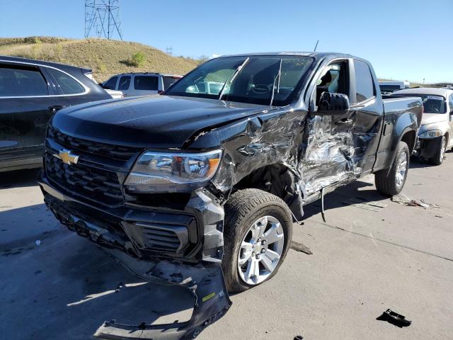 1GCHSCEA2M1280228 - 2021 CHEVROLET COLORADO L BLACK photo 2