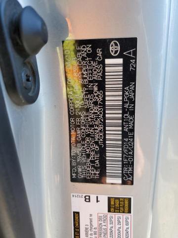 JTKDE3B72A0317965 - 2010 TOYOTA SCION TC 银色 照片 10