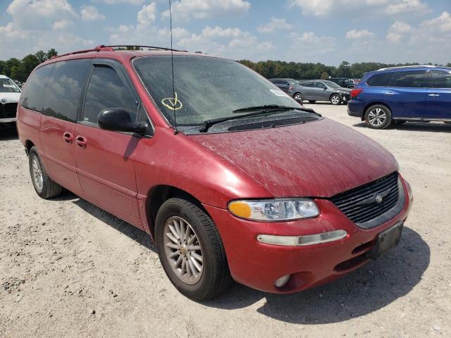 1C4GP64L4YB710424 - 2000 CHRYSLER TOWN & COU RED photo 1