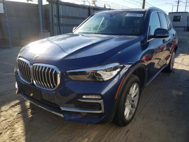 5UXCR4C04M9E86109 - 2021 BMW X5 SDRIVE BLUE photo 2