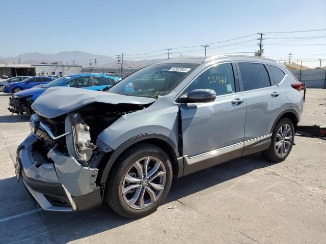 5J6RW2H9XLL024663 - 2020 HONDA CR-V TOURI GRAY photo 2