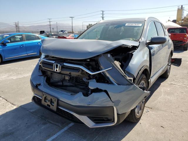 5J6RW2H9XLL024663 - 2020 HONDA CR-V TOURI GRAY photo 9