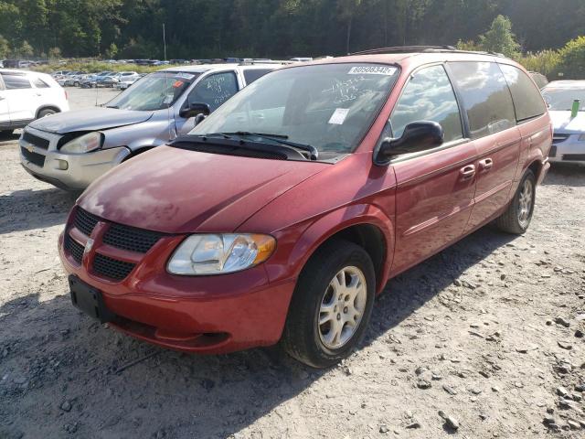 2D4GP74L33R153556 - 2003 DODGE GRAND CARA RED photo 2