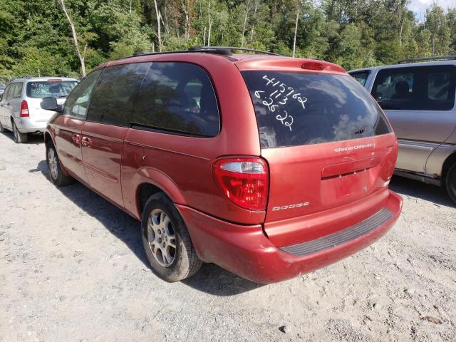 2D4GP74L33R153556 - 2003 DODGE GRAND CARA RED photo 3