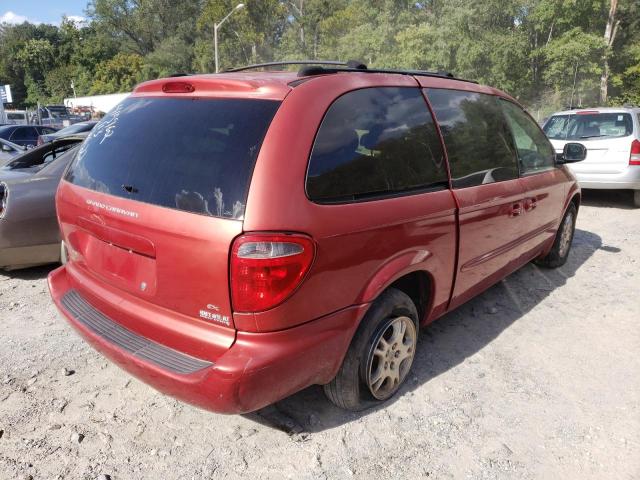 2D4GP74L33R153556 - 2003 DODGE GRAND CARA RED photo 4