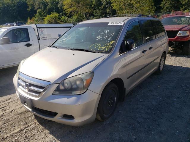 5FNRL38236B040511 - 2006 HONDA ODYSSEY LX SILVER photo 2