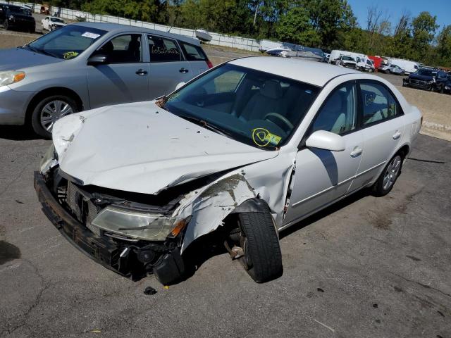 5NPET46C08H301002 - 2008 HYUNDAI SONATA GLS WHITE photo 2