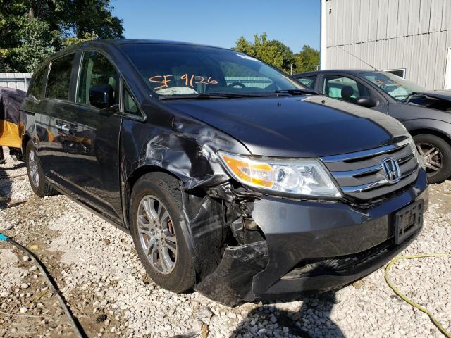 5FNRL5H63CB129733 - 2012 HONDA ODYSSEY EX GRAY photo 1