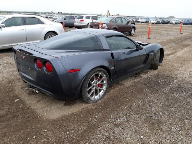 1G1YZ26E395101064 - 2009 CHEVROLET CORVETTE Z GRAY photo 4