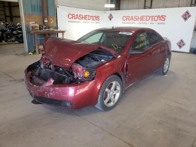 1G2ZH57N594100748 - 2009 PONTIAC G6 GT RED photo 2