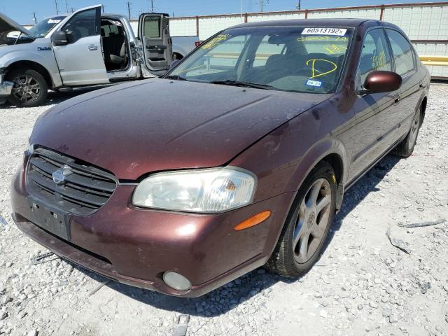 JN1CA31A8YT020979 - 2000 NISSAN MAXIMA GLE MAROON photo 2