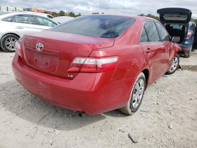 JTNBE46K773066494 - 2007 TOYOTA CAMRY CE RED photo 4