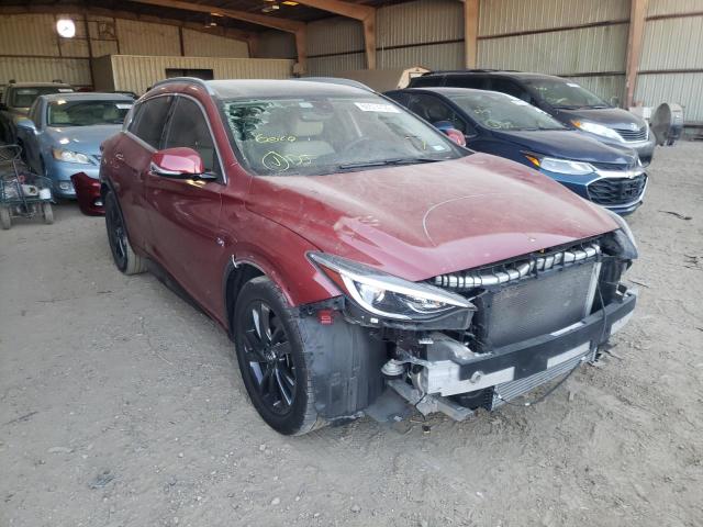 SJKCH5CP7JA055873 - 2018 INFINITI QX30 BASE BURGUNDY photo 1