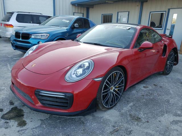 WP0AD2A99KS140704 - 2019 PORSCHE 911 TURBO RED photo 2