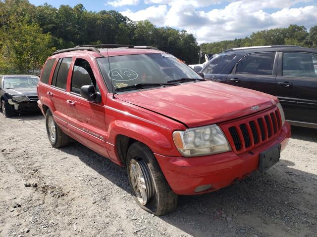 1J4GW68N8XC754315 - 1999 JEEP GRAND CHER RED photo 1