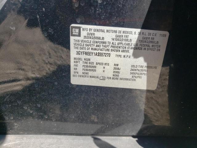 3GYFNEEY1AS557270 - 2010 CADILLAC SRX PERFOR 黑色 照片 10