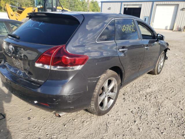 4T3BK3BB7DU087965 - 2013 TOYOTA VENZA LE CHARCOAL photo 4