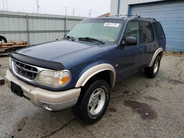 1FMDU84P4YUB31749 - 2000 FORD EXPLORER E BLUE photo 2