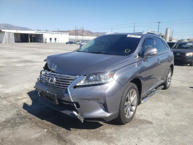 JTJZB1BA9D2008151 - 2013 LEXUS RX 450 GRAY photo 2