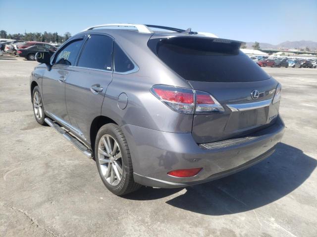 JTJZB1BA9D2008151 - 2013 LEXUS RX 450 GRAY photo 3