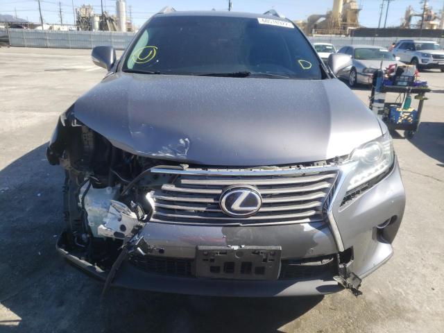 JTJZB1BA9D2008151 - 2013 LEXUS RX 450 GRAY photo 9