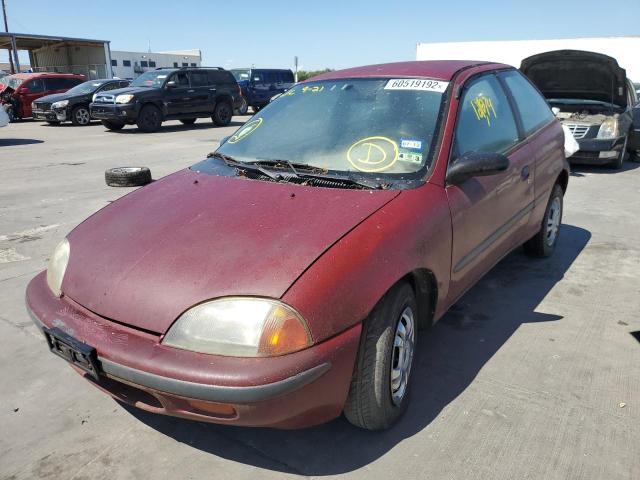 2C1MR2296T6753796 - 1996 GEO METRO BASE BURGUNDY photo 2