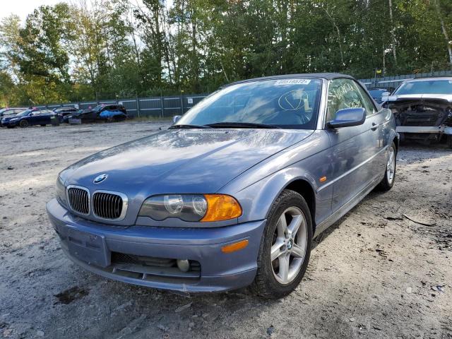 WBABS33462JY58585 - 2002 BMW 325 CI BLUE photo 2