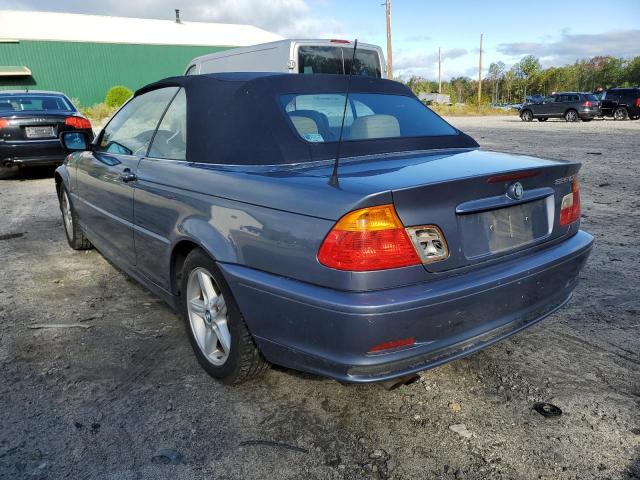 WBABS33462JY58585 - 2002 BMW 325 CI BLUE photo 3